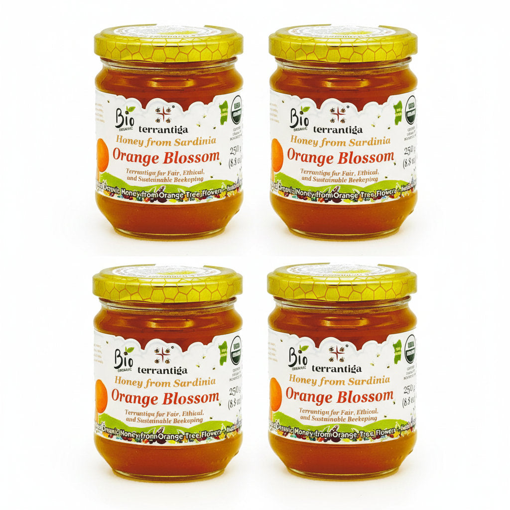 WellEatable Orange Blossom Organic Raw Honey from Orange Tree Flowers 8.81 Oz