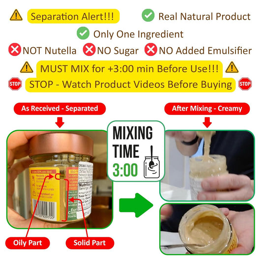 WellEatable Organic Roasted Cashew Cream, Only One Ingredient – 100% Cashews from Vietnam, No Sugar Added, No Palm Oil, Vegan, Paleo, and Keto Friendly, Non-GMO, 6.2 Ounce (Pack of 1)