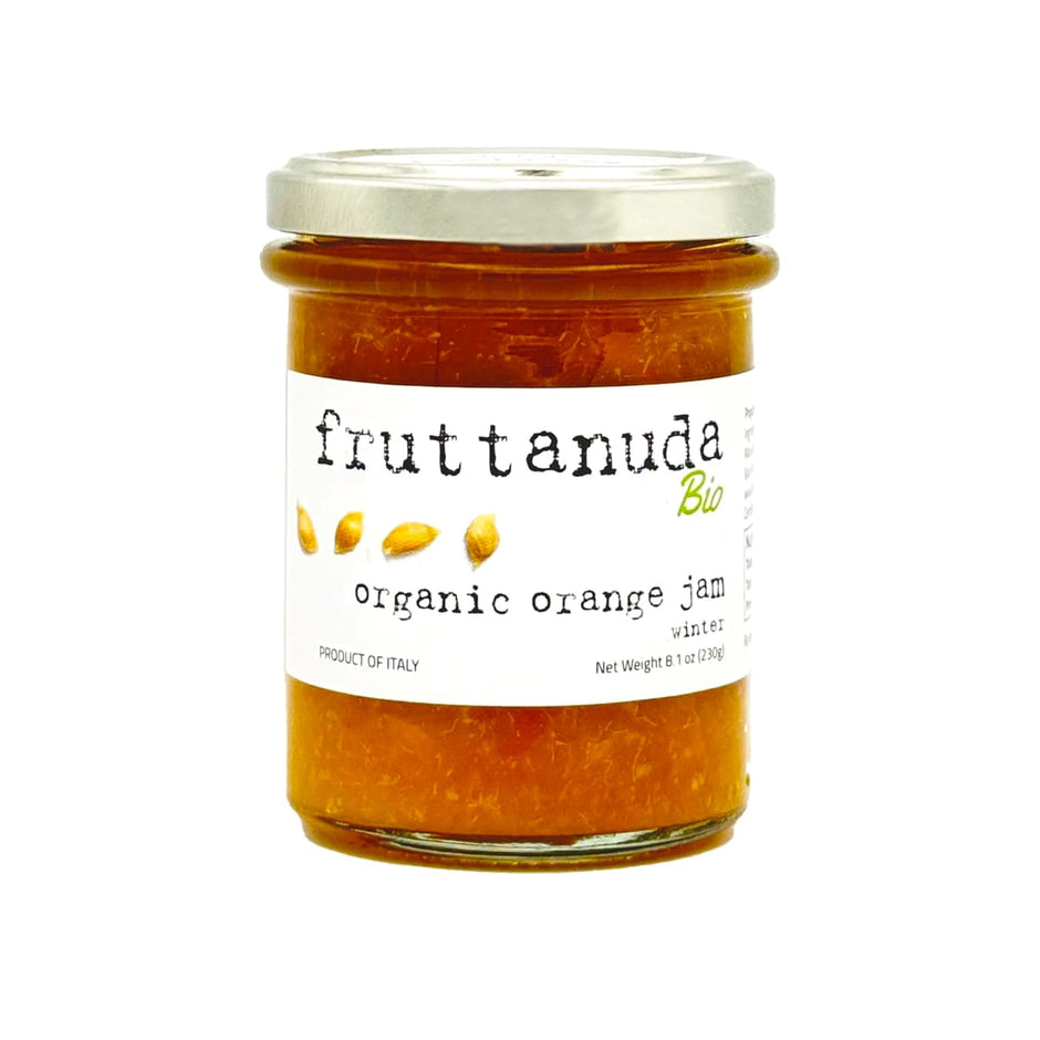 WellEatable Orange Marmalade, Organic Spread, 100% Italian Fresh Fruit, Only Two Ingredients, More Fruit +90%, Less Sugar, No Chemicals - Orange, 8.1 oz (Pack of 1)