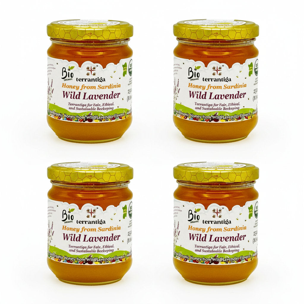 WellEatable Wild Lavender Organic Raw Honey from Wild Lavender Flowers 8.81 Oz