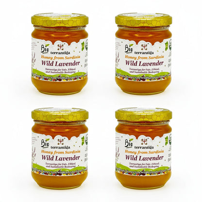 WellEatable Wild Lavender Organic Raw Honey from Wild Lavender Flowers 8.81 Oz