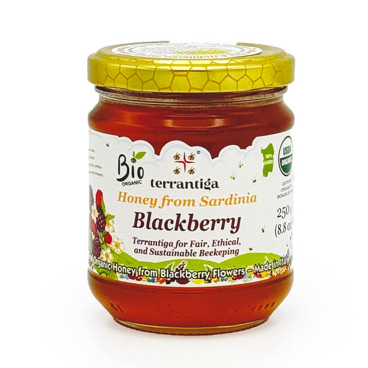 WellEatable Blackberry Organic Raw Honey from Wild Blackberry Flowers 8.81 Oz