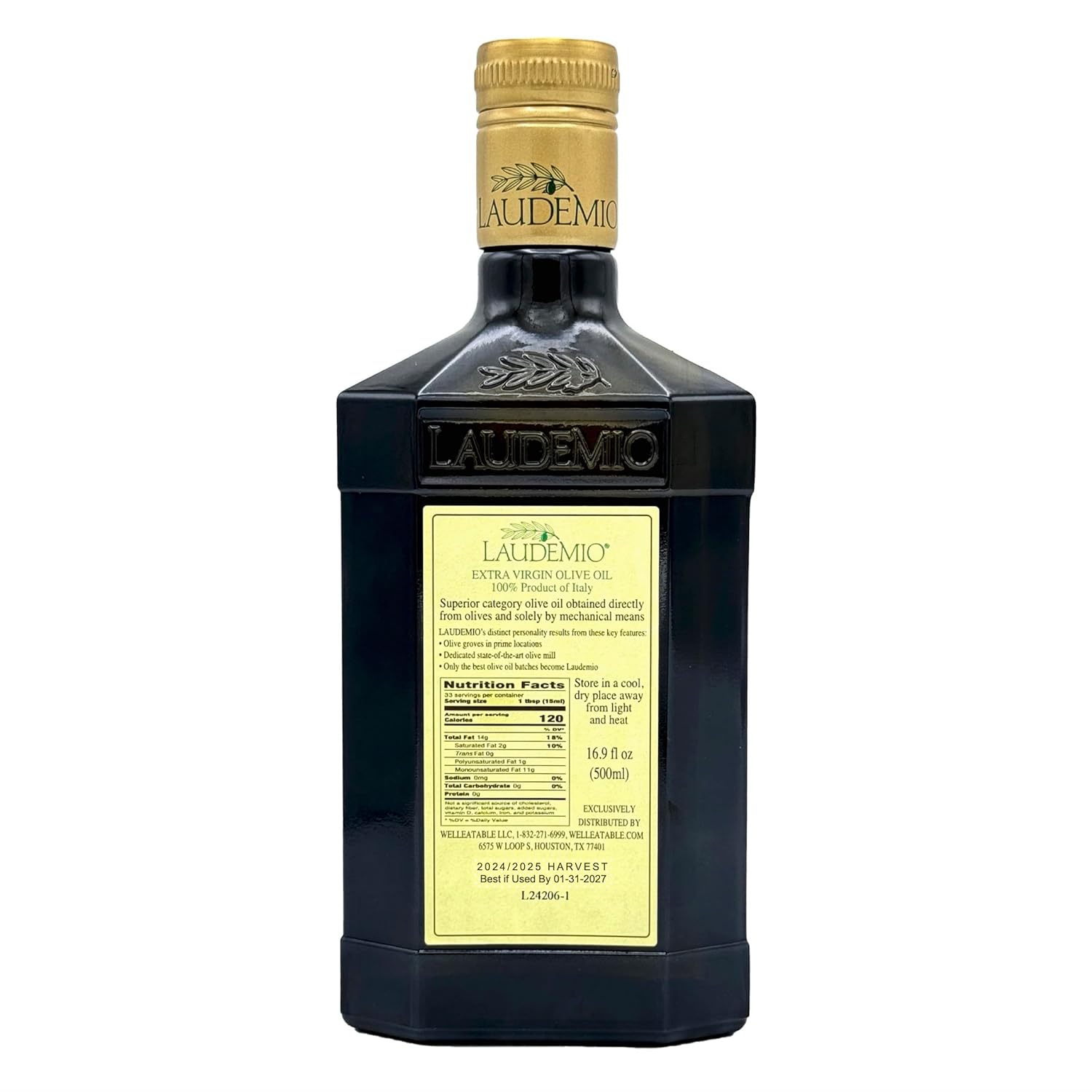 Laudemio Poppiano +700 mg/kg Polyphenols-Rich Tuscany Extra Virgin