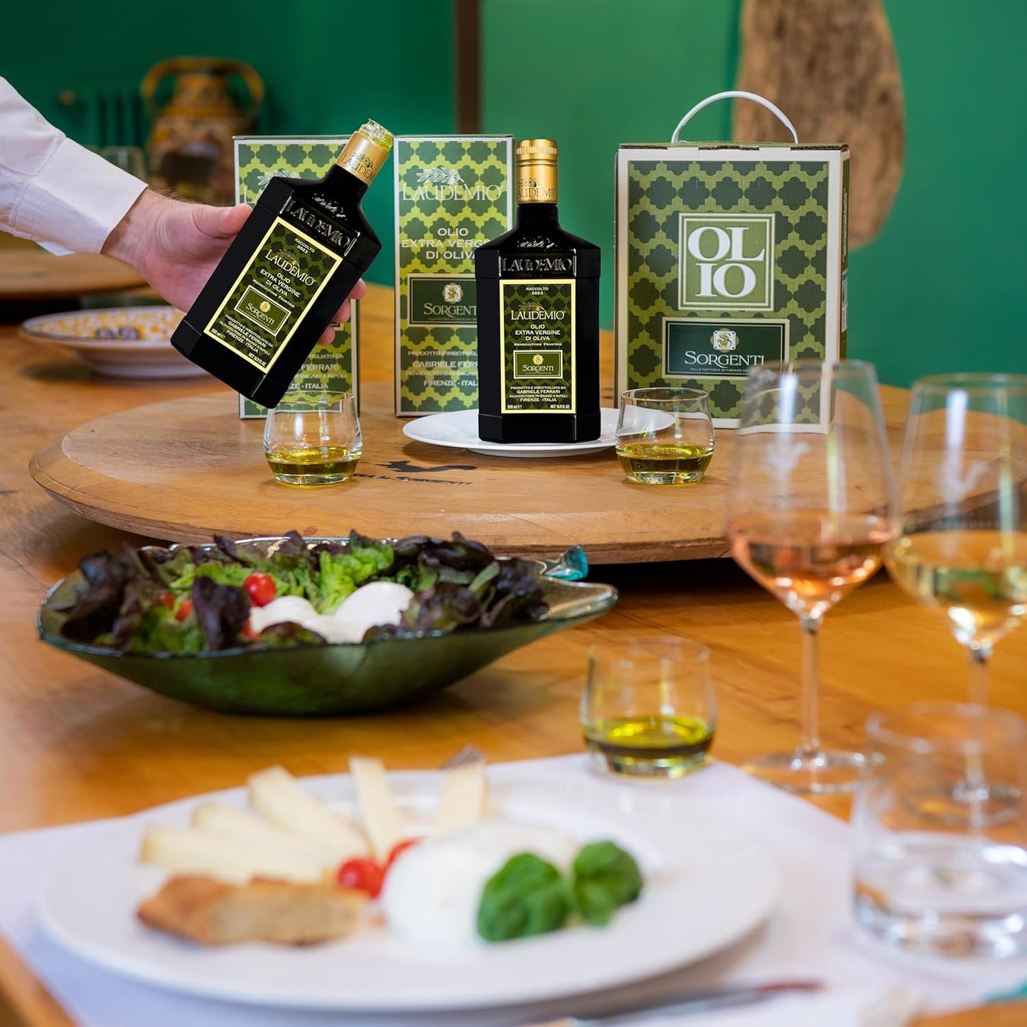 Laudemio Sorgenti +650 mg/kg Polyphenols-Rich Tuscany Extra Virgin Olive Oil, 16.9 fl oz