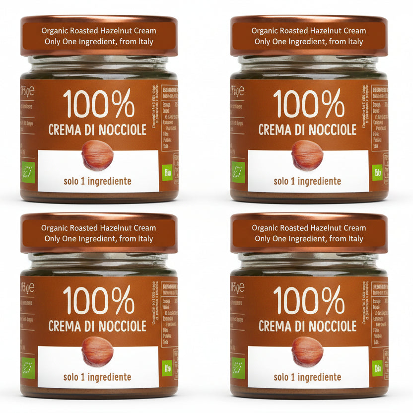 WellEatable Organic Roasted Hazelnut Cream, +6 Mins Mixing Before First Use, 100% One Ingredient, 6.2 Ounce