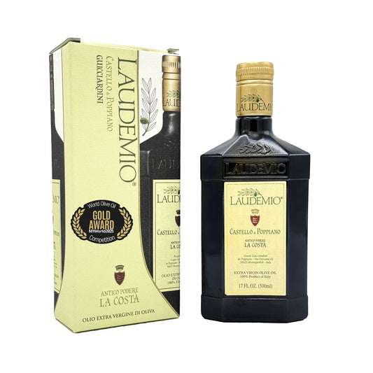 Laudemio Poppiano +700 mg/kg Polyphenols-Rich Tuscany Extra Virgin Olive Oil, 16.9 fl oz