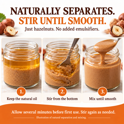 Natural hazelnut oil separation and three steps to stir until smooth